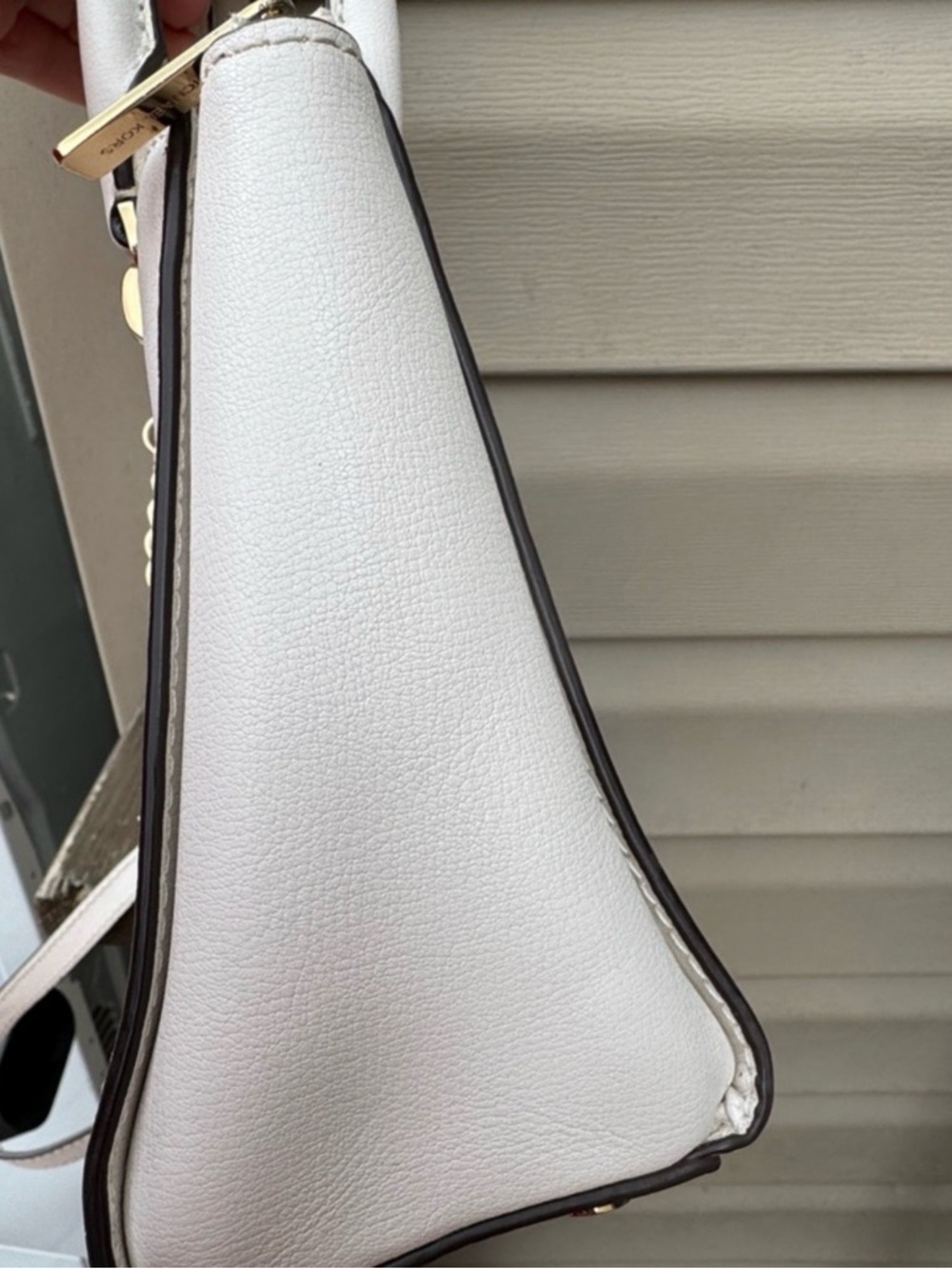 Michael Kors White Satchel with Gold Hardware - Picture 3 of 6